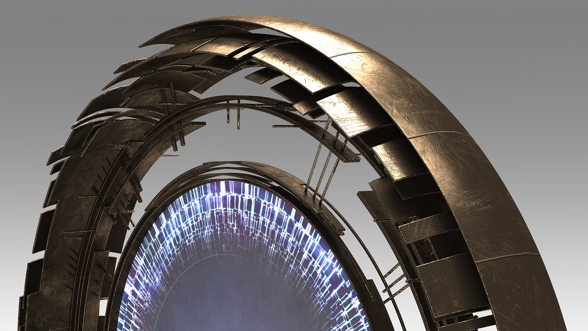 3D Circle Portal Gate model