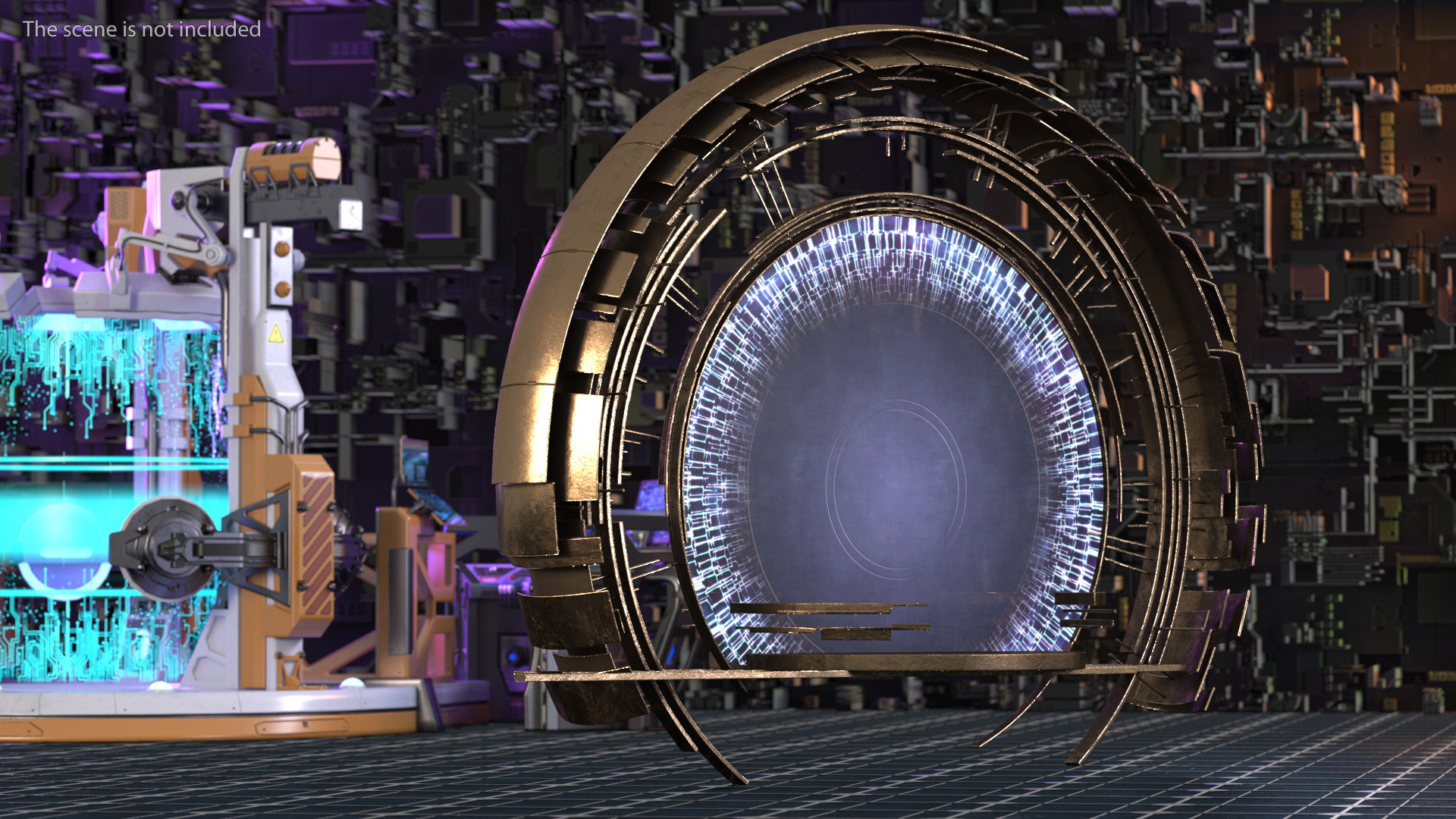 3D Circle Portal Gate model