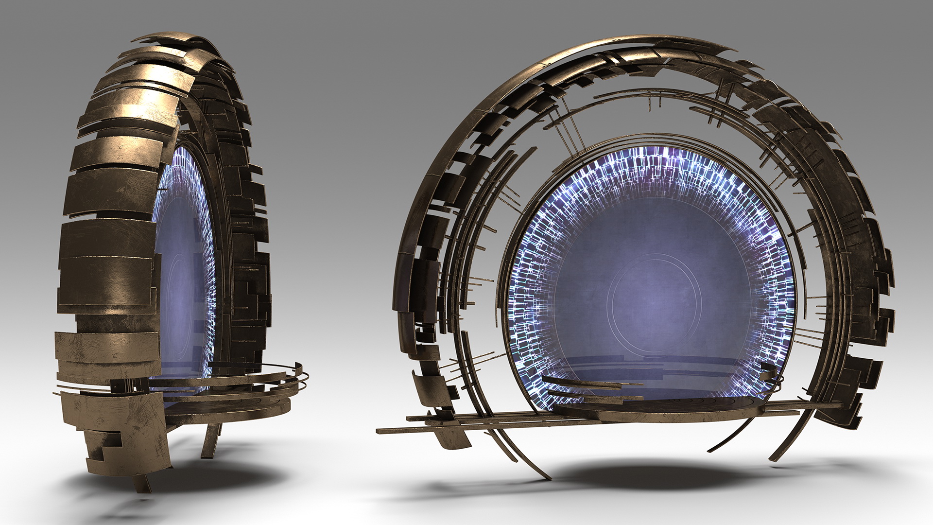 3D Circle Portal Gate model