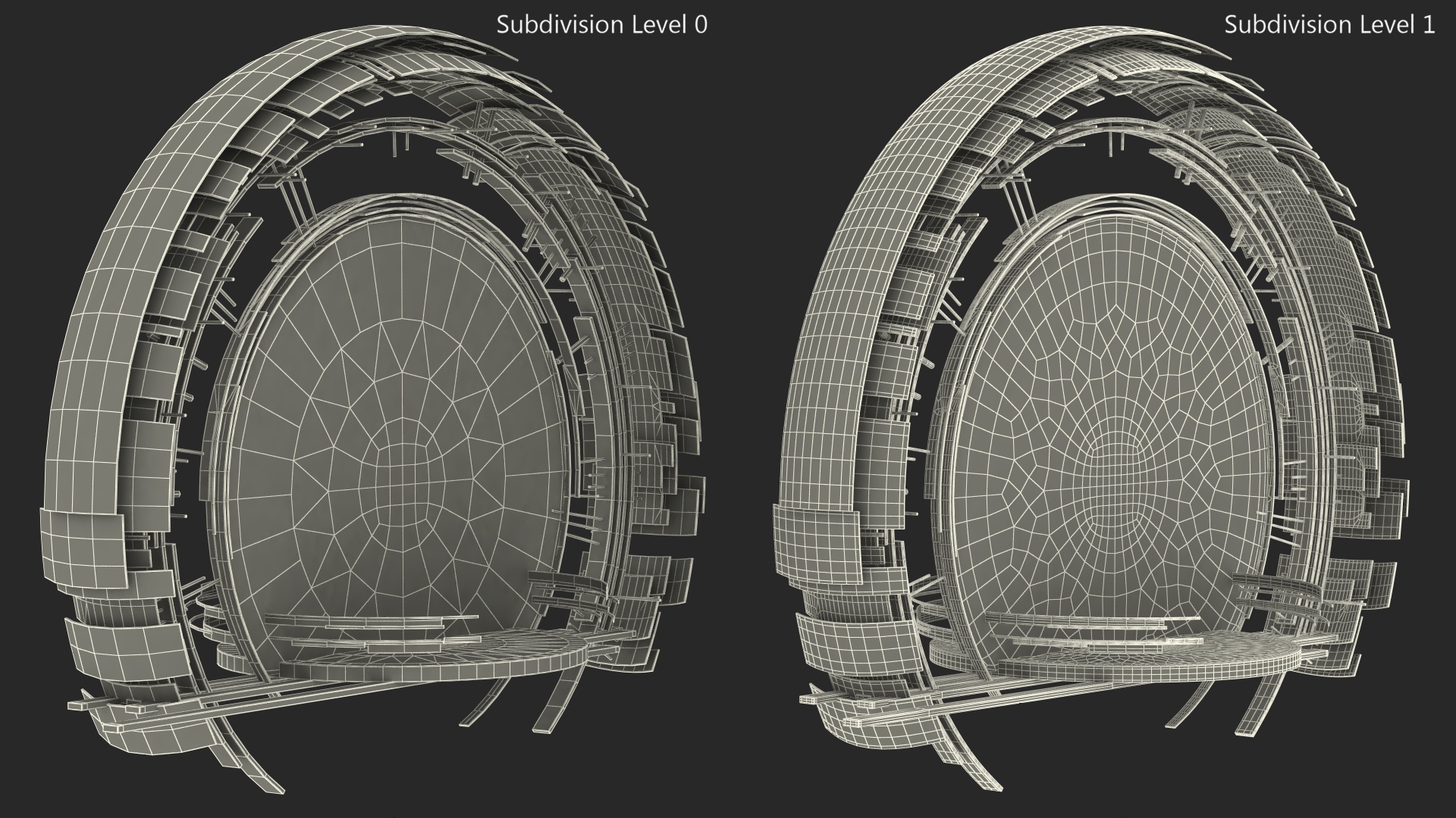 3D Circle Portal Gate model