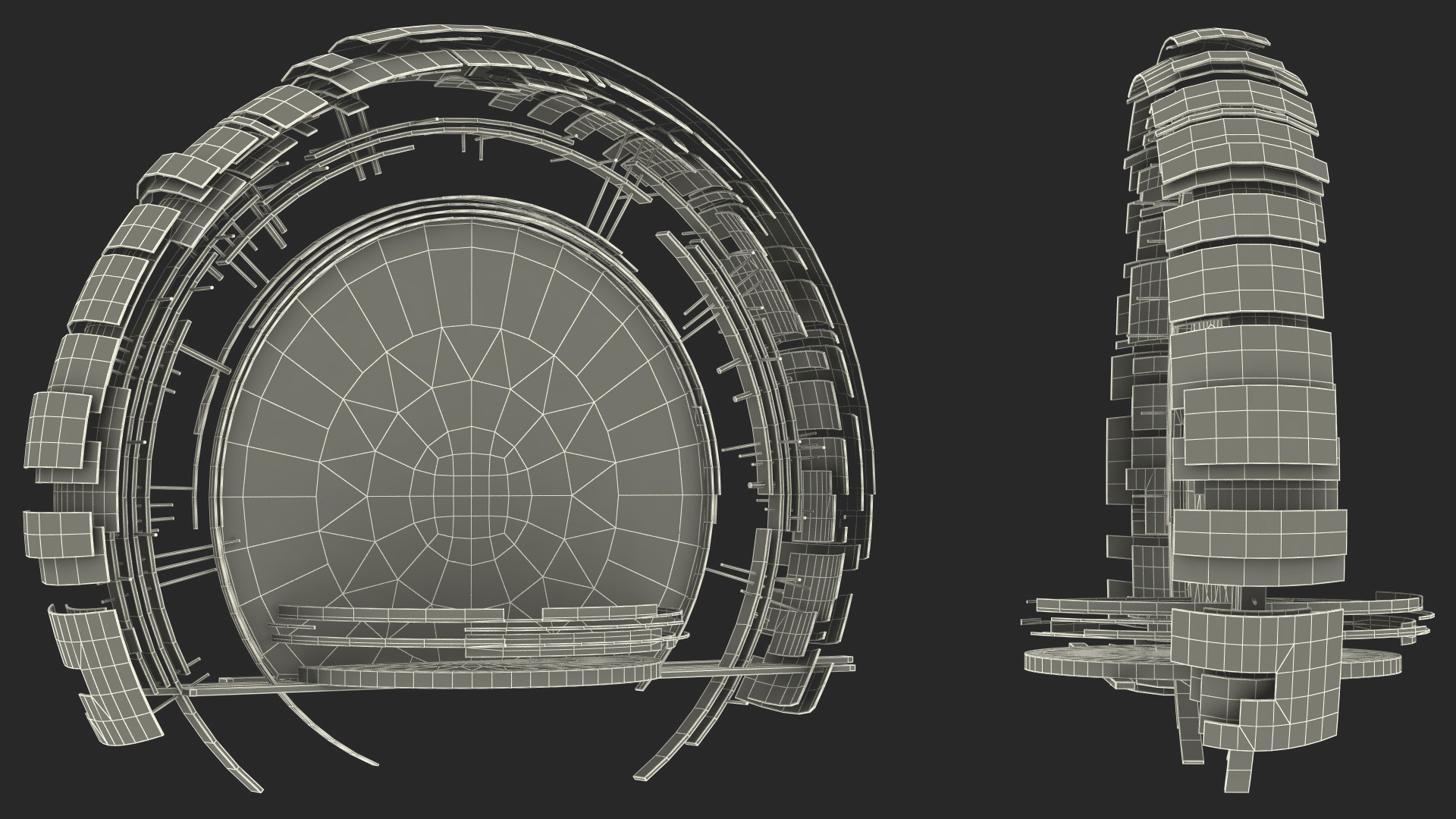 3D Circle Portal Gate model