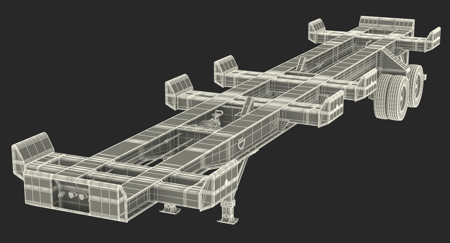 3D model Container Trailer Generic