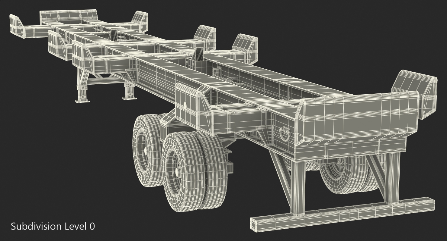 3D model Container Trailer Generic