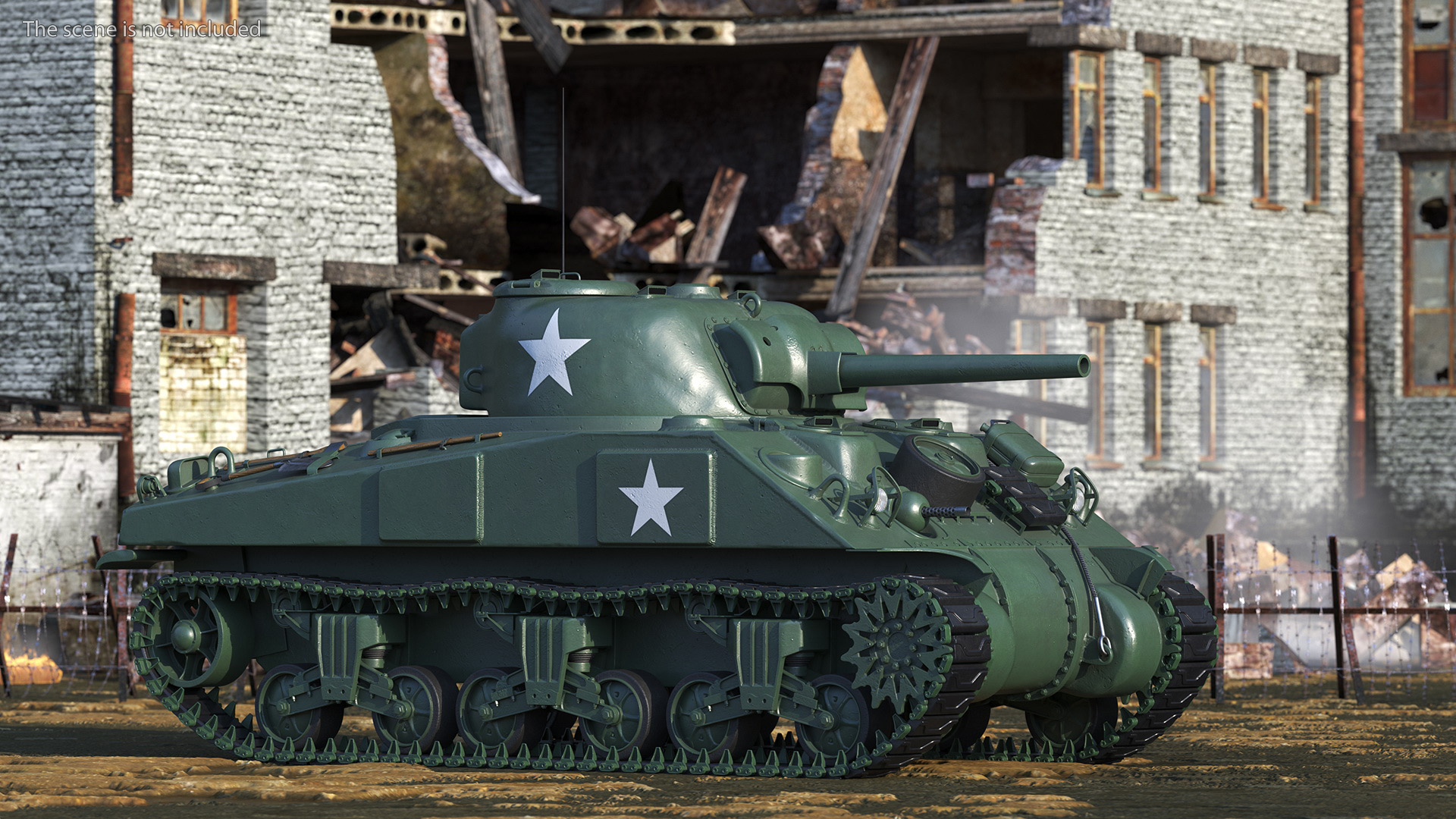 3D model M4 Sherman Tank