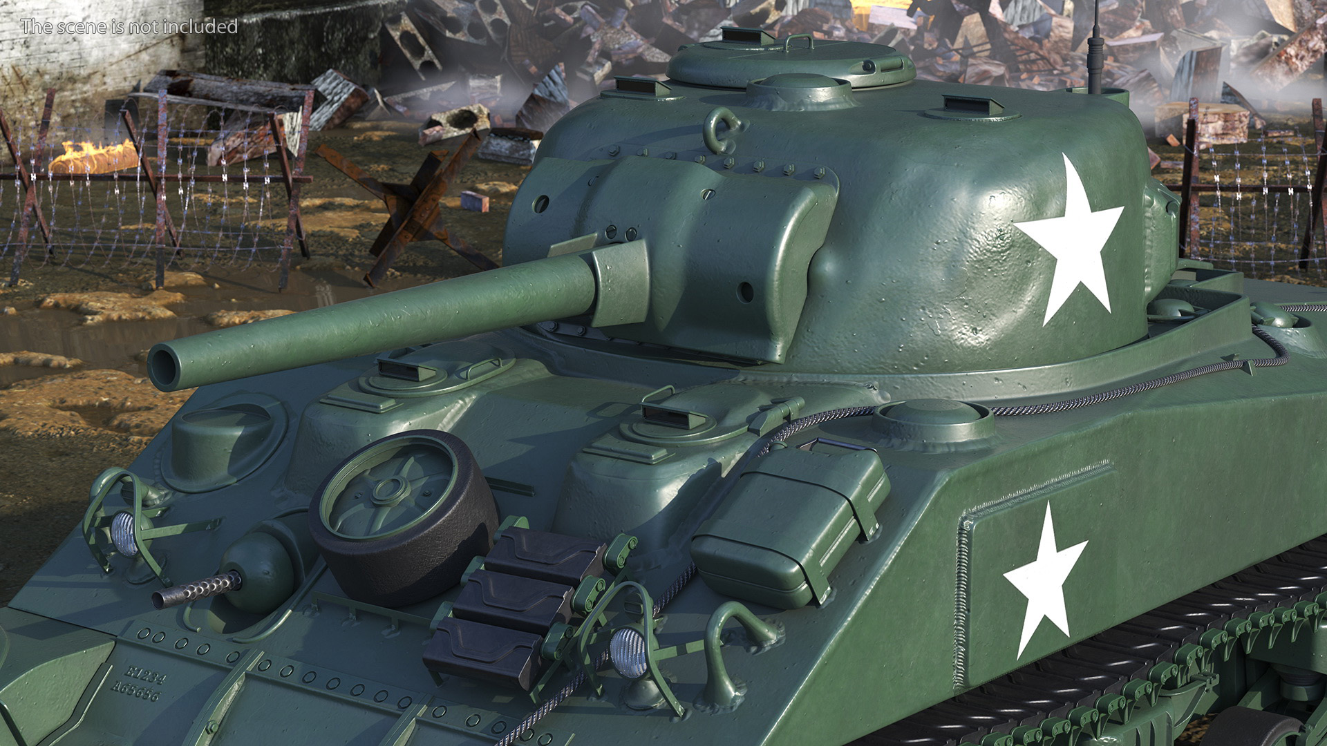 3D model M4 Sherman Tank