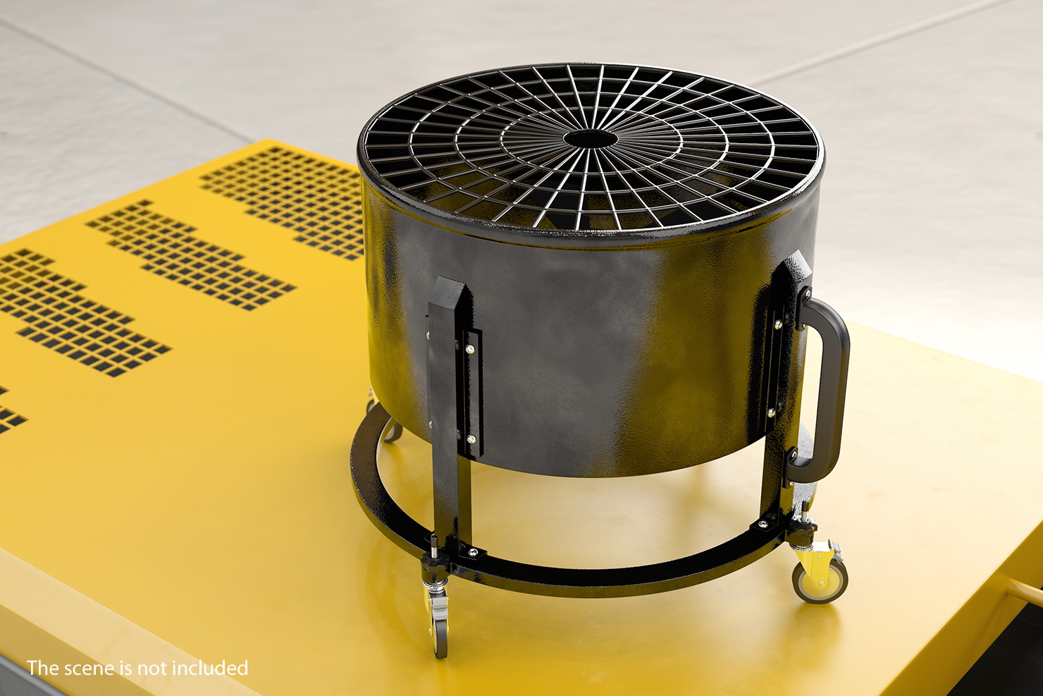 3D model Industrial Floor Fan