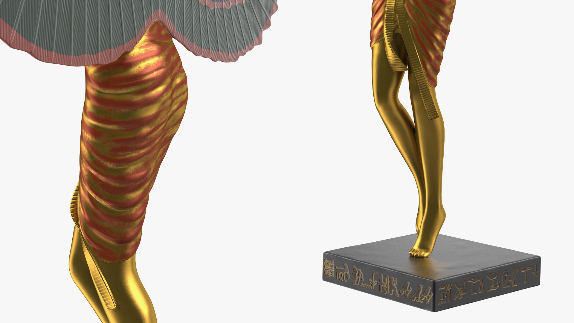 3D Isis Ancient Egyptian Goddess Statue