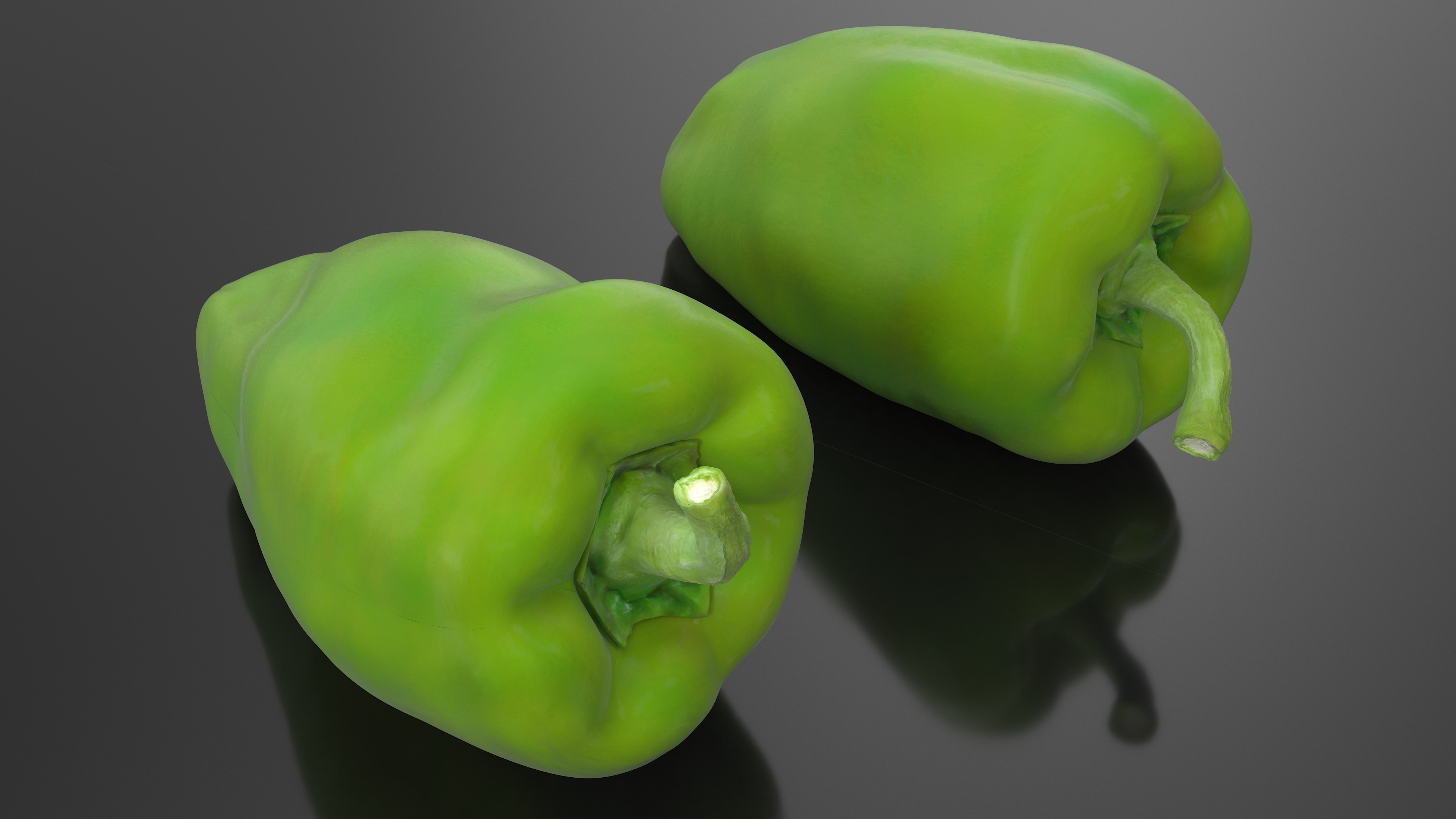 Long Green Pepper 3D