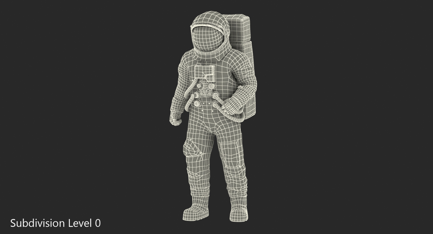 3D model A7L Spacesuit Rigged