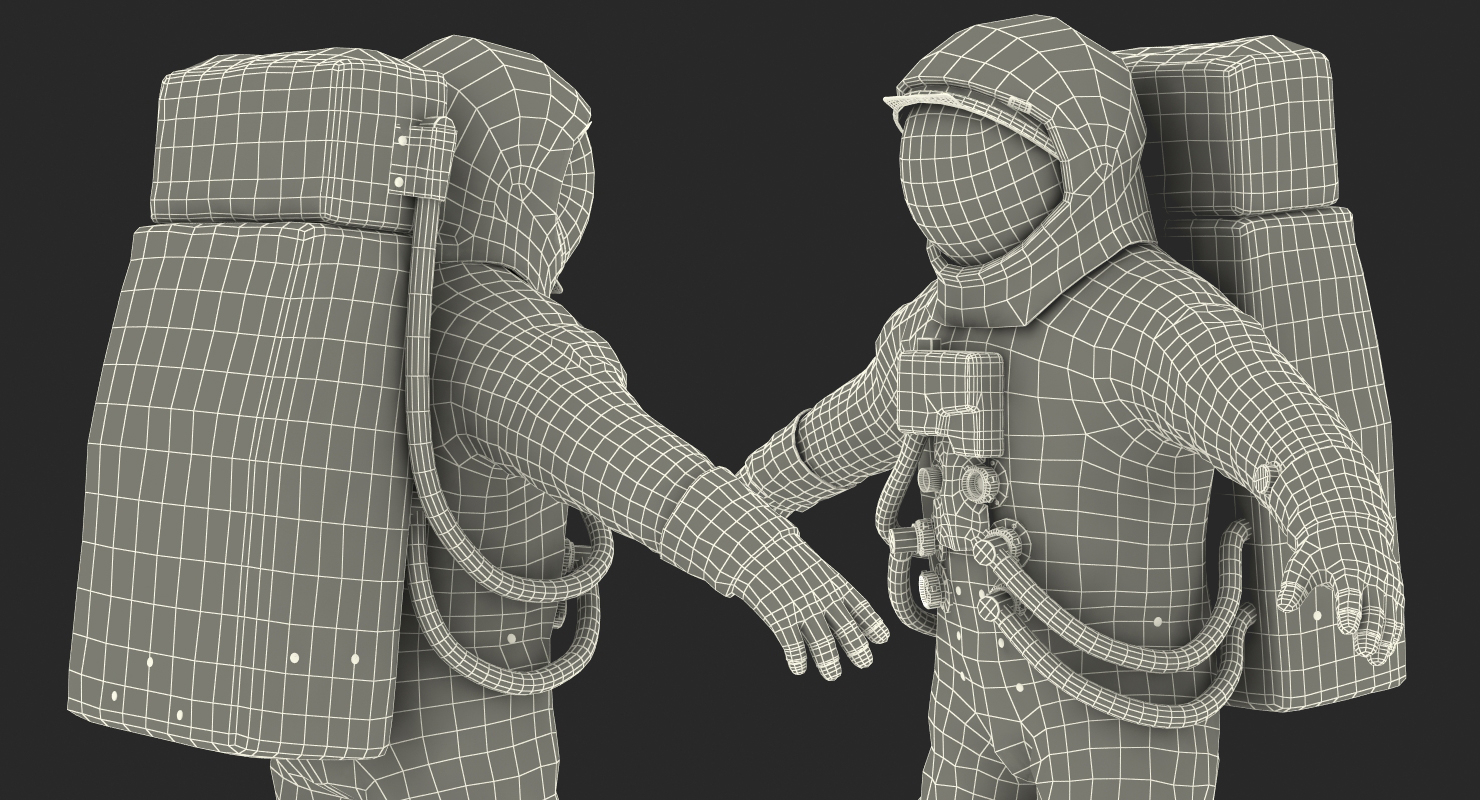 3D model A7L Spacesuit Rigged