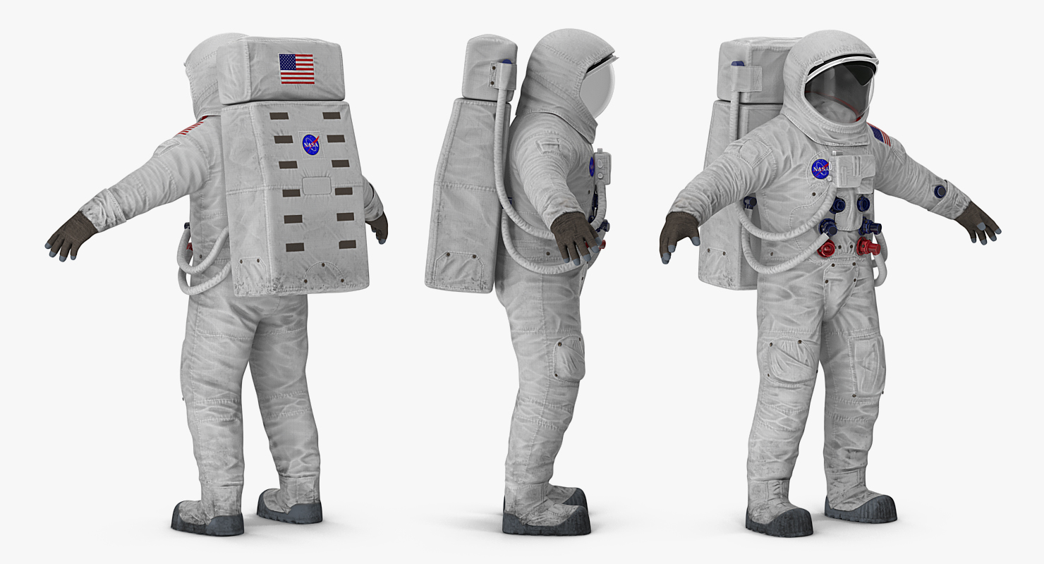 3D model A7L Spacesuit Rigged