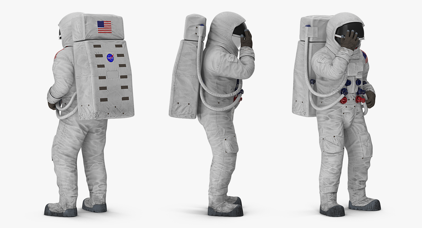 3D model A7L Spacesuit Rigged