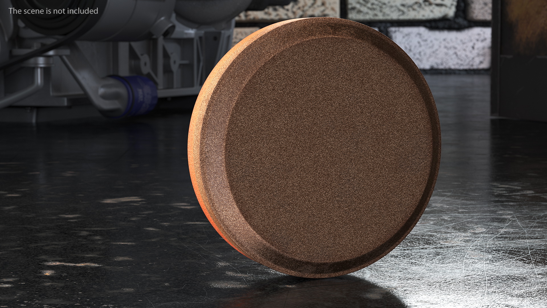 Whetstone Round Red 3D model