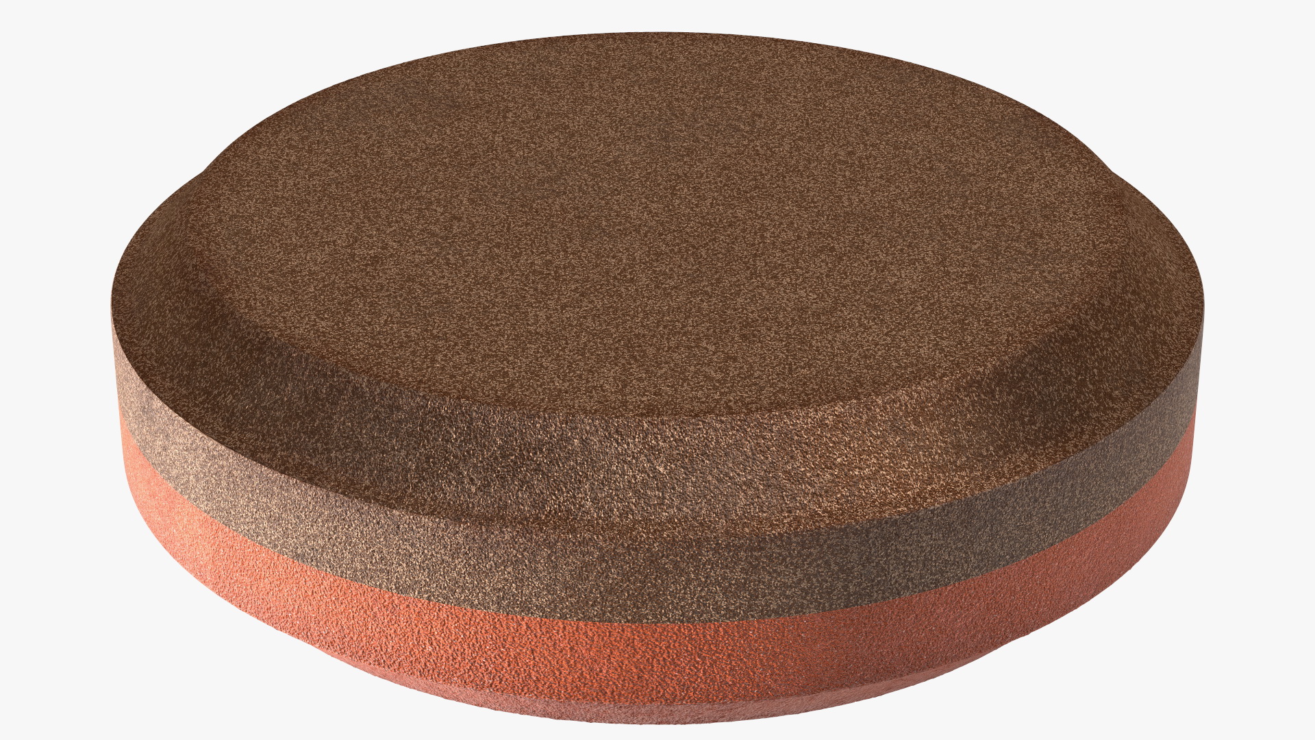 Whetstone Round Red 3D model