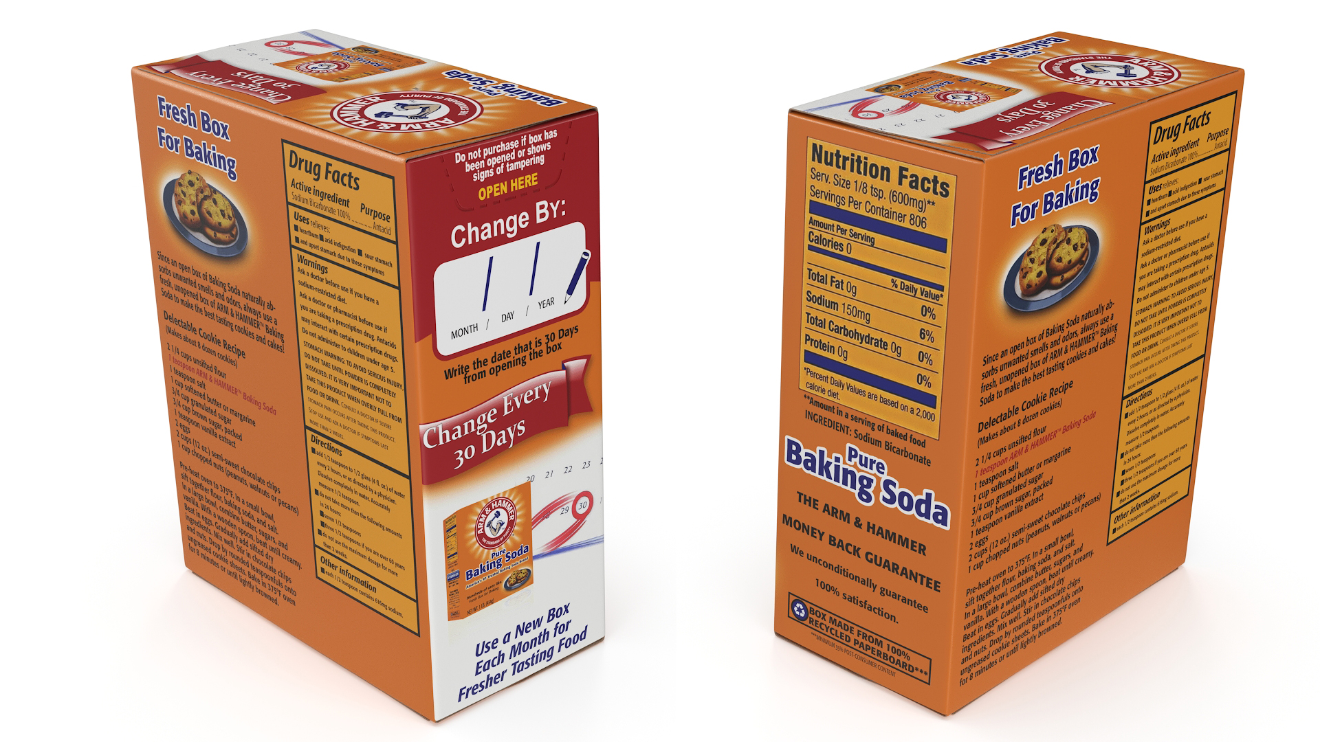 Baking Soda Package Arm and Hammer 3D model