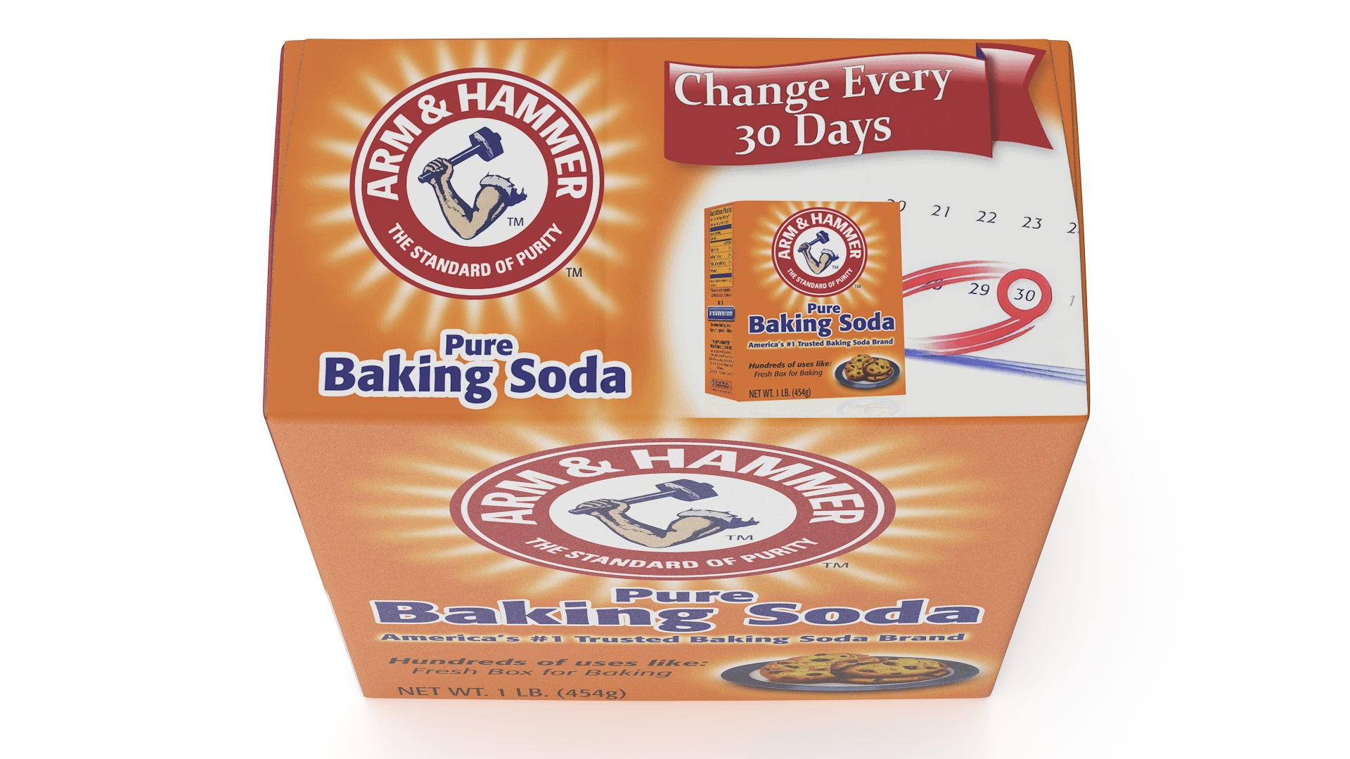 Baking Soda Package Arm and Hammer 3D model