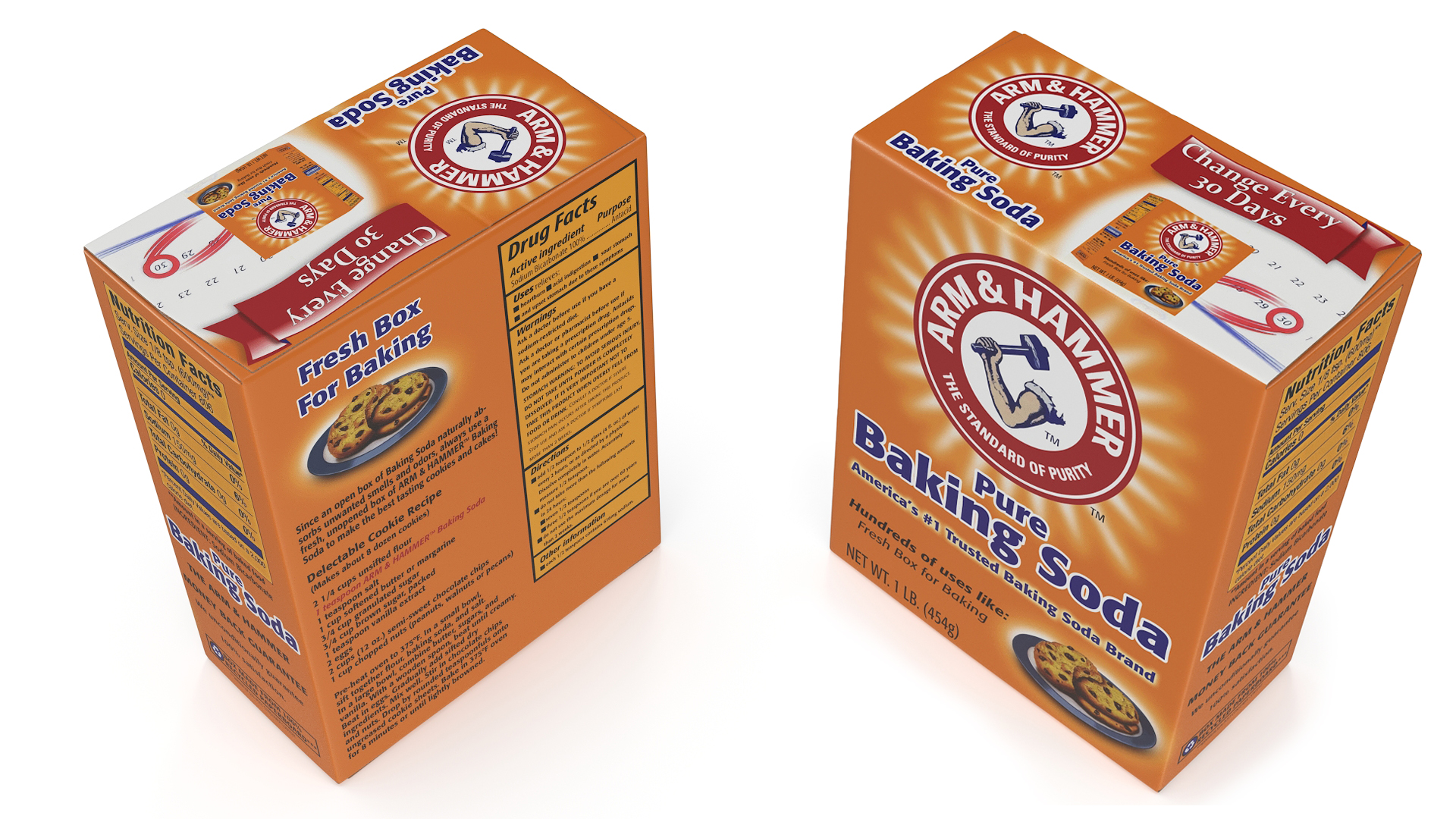 Baking Soda Package Arm and Hammer 3D model