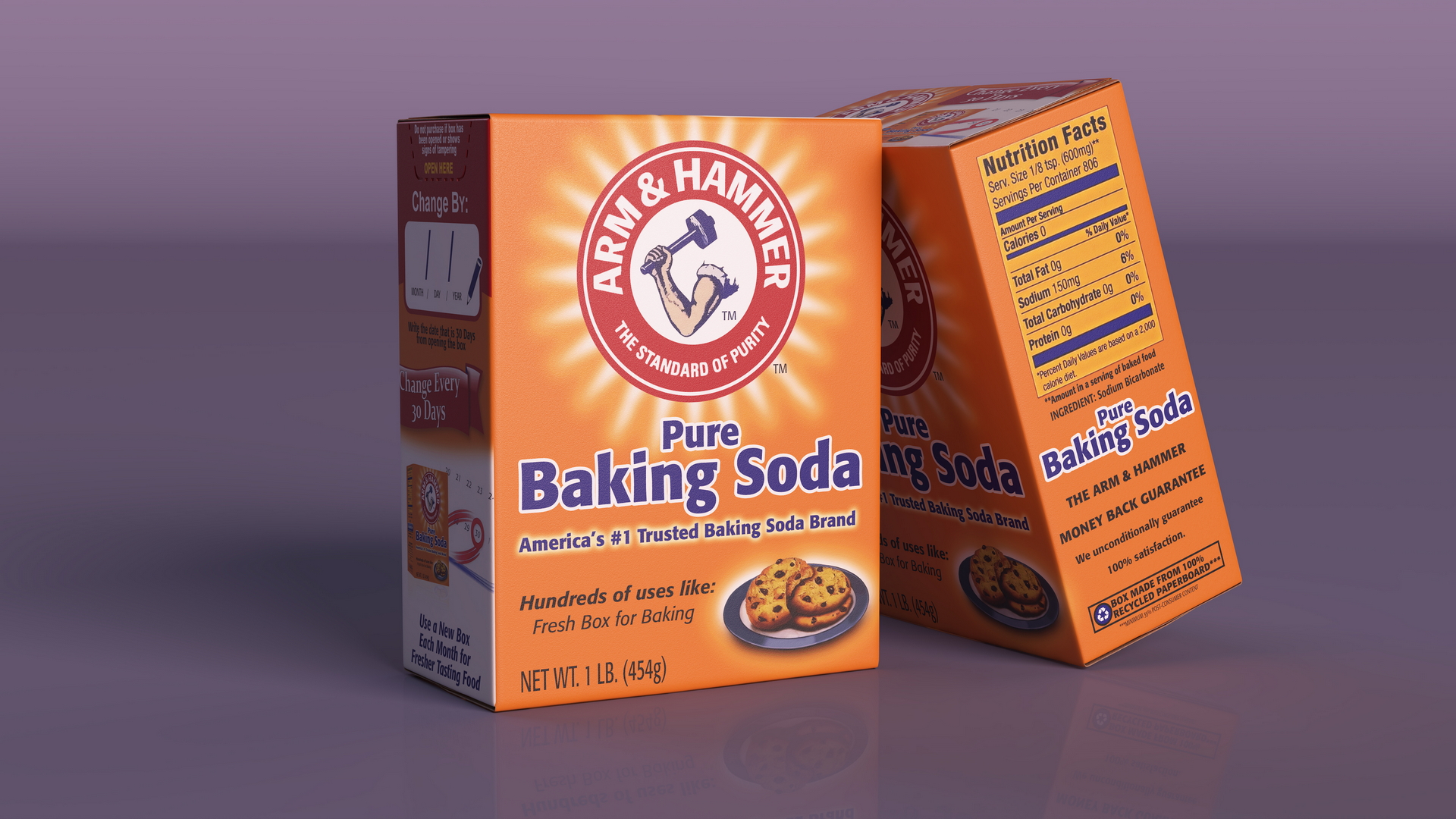 Baking Soda Package Arm and Hammer 3D model