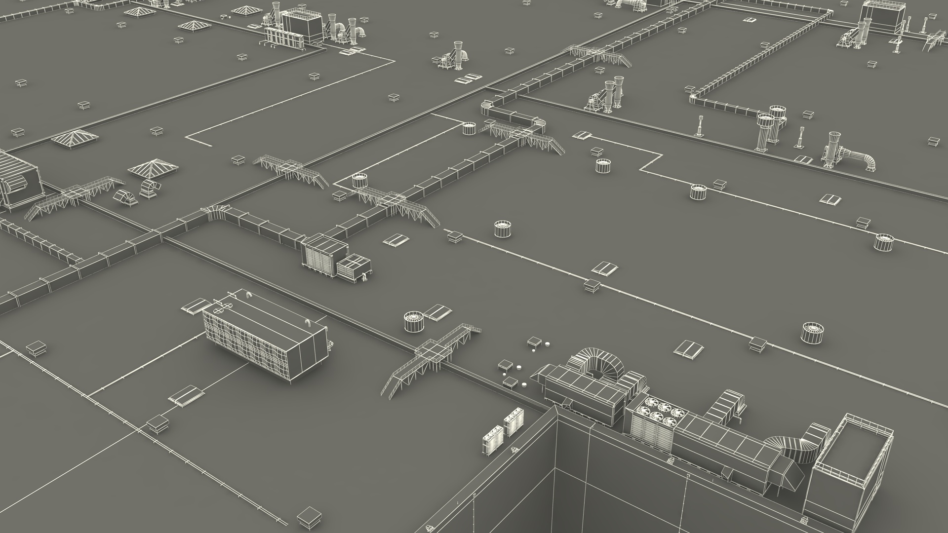 Large Industrial Plant 3D