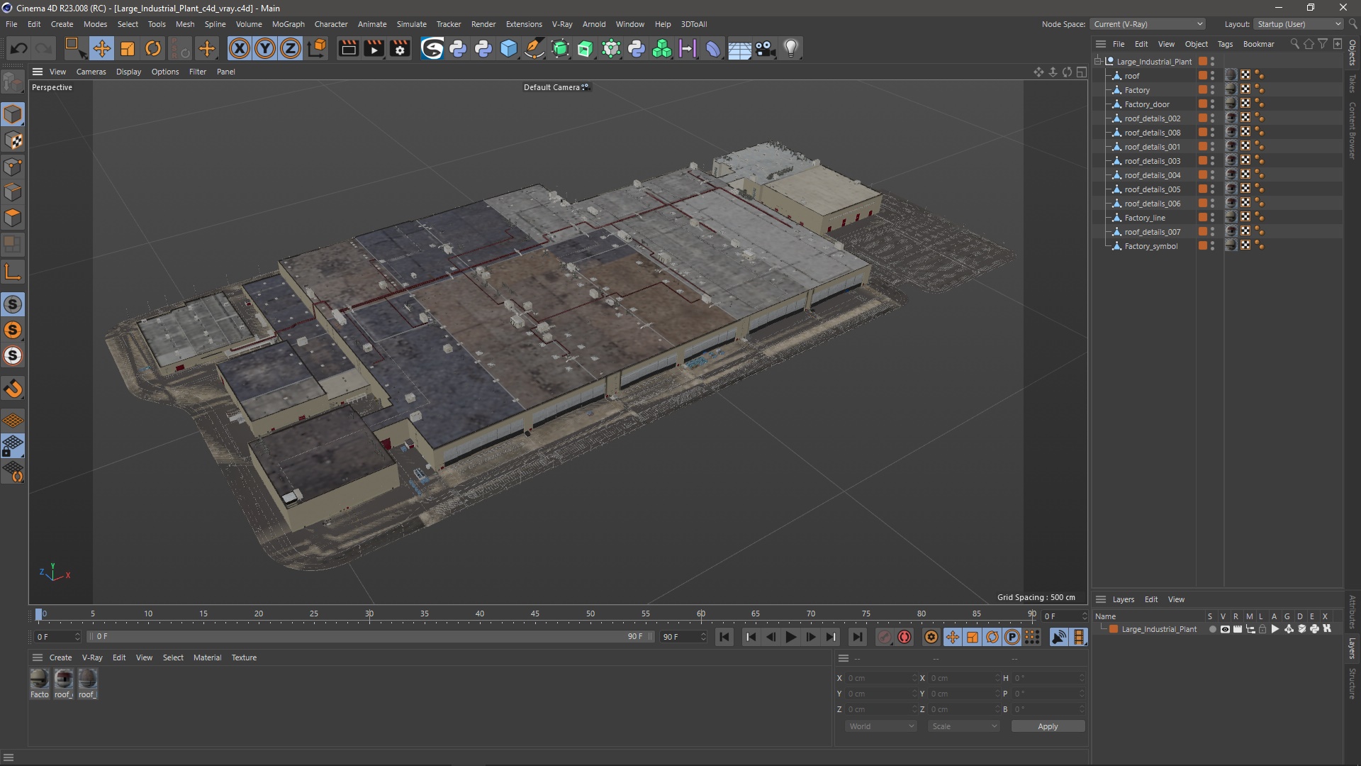 Large Industrial Plant 3D