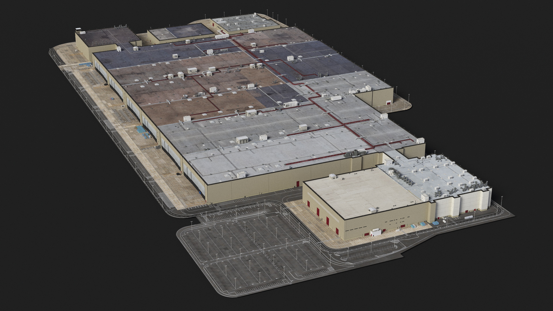 Large Industrial Plant 3D