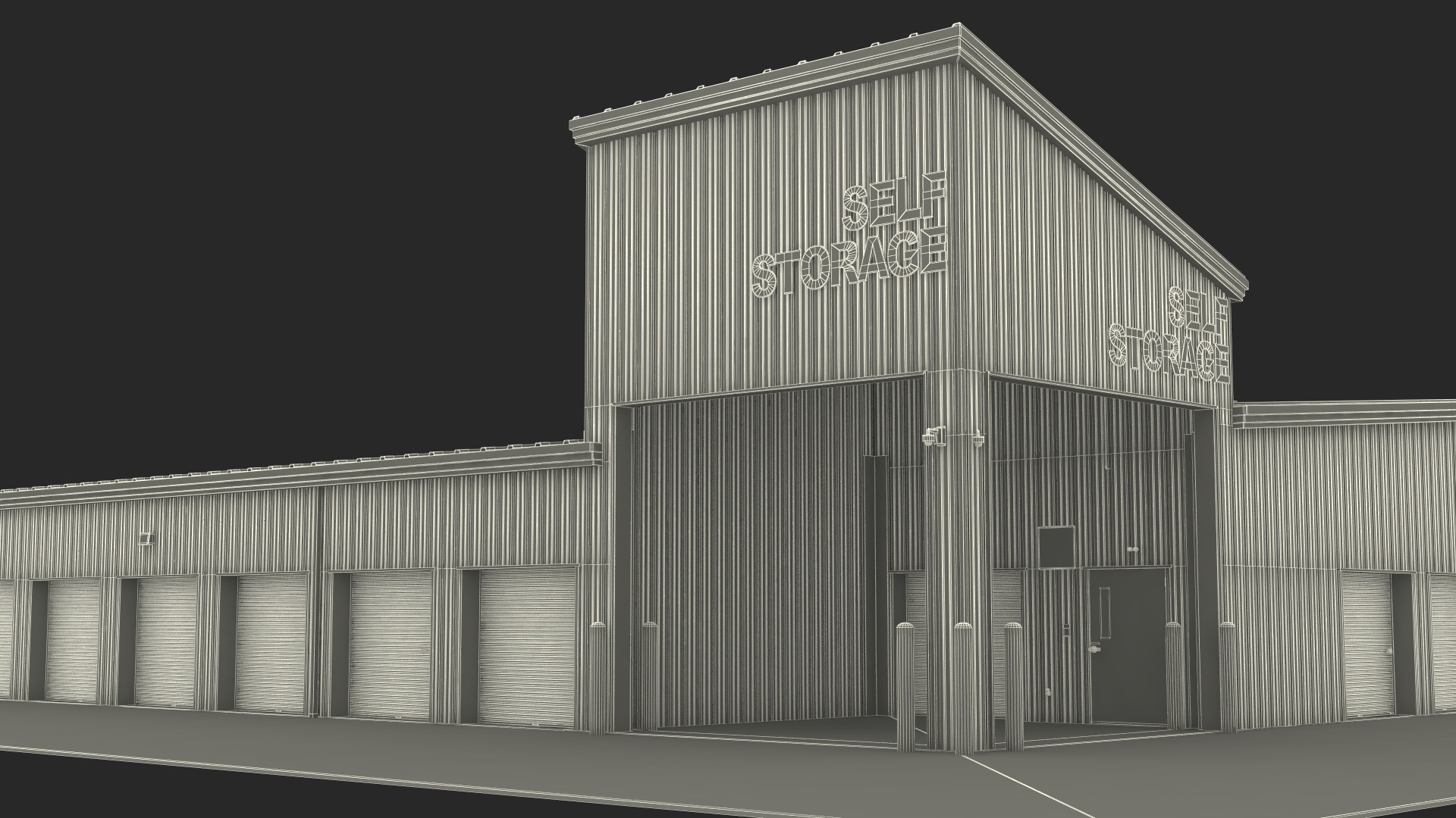 3D Storage Unit Building