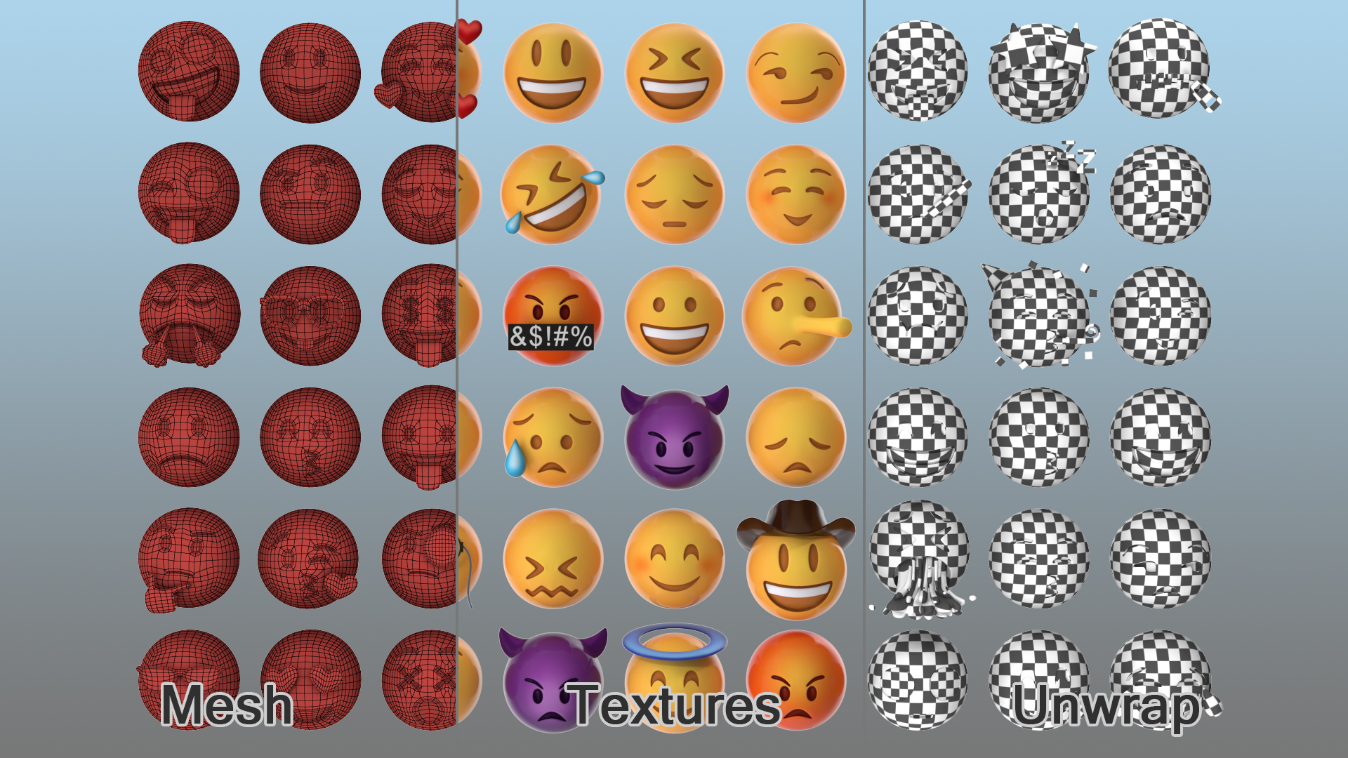 3D model Emoji Pack