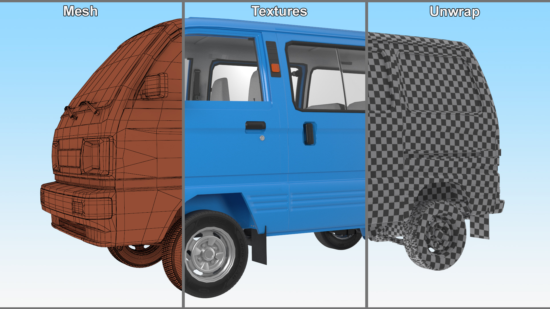 3D model Generic Passenger Minivan