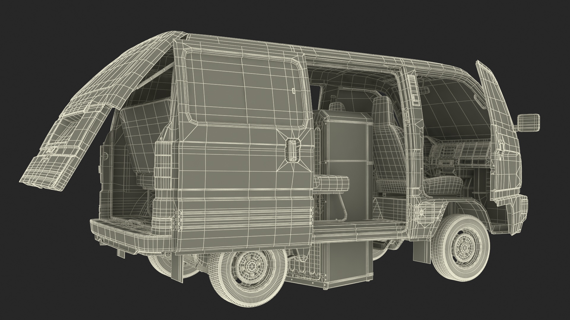 3D model Generic Passenger Minivan