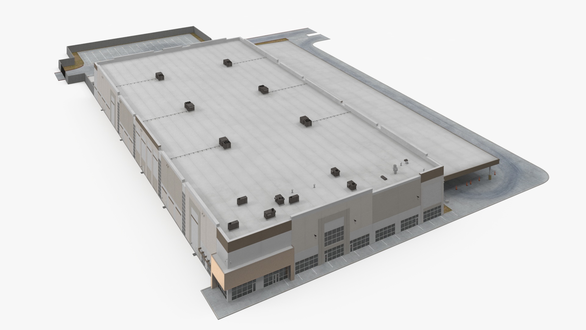 3D Modern Industrial Plant model