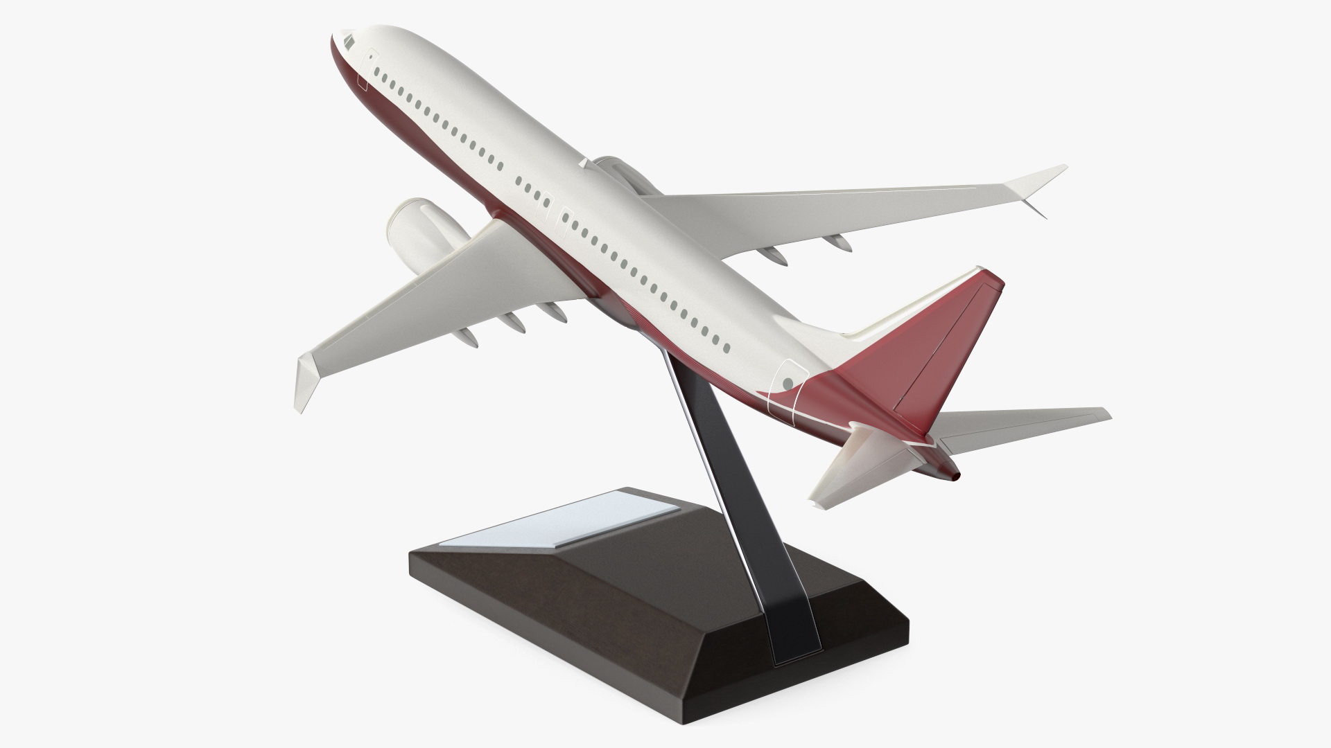 3D model Turbofan Aircraft Scale Model with Stand