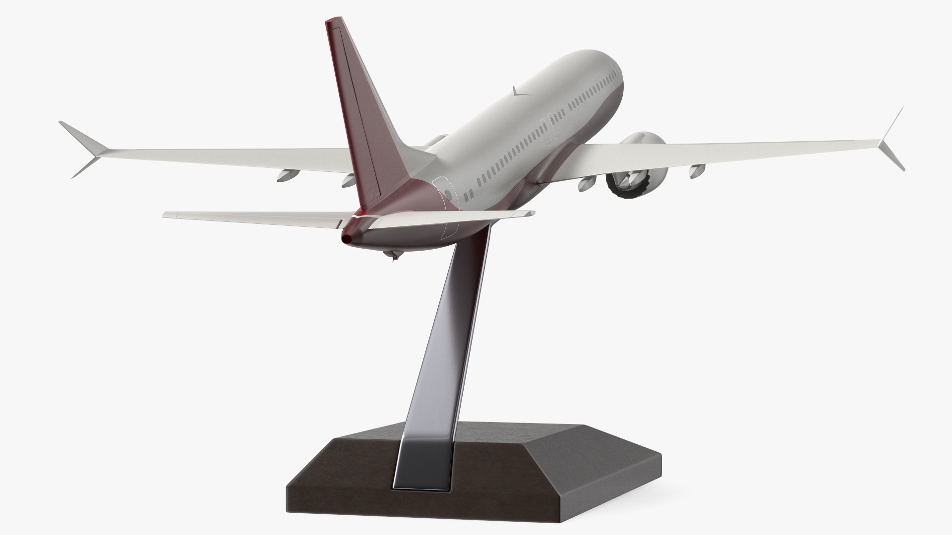 3D model Turbofan Aircraft Scale Model with Stand