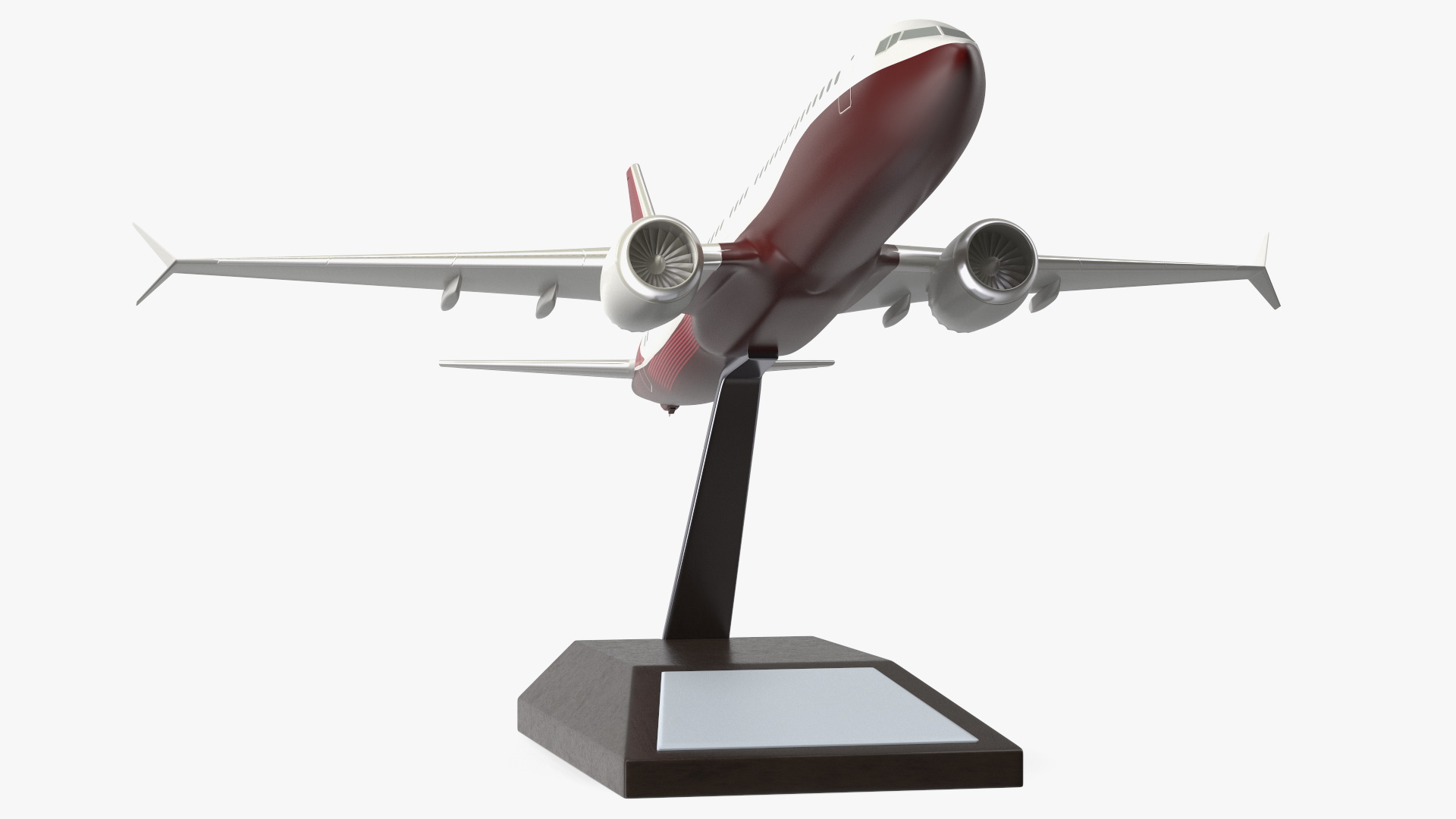 3D model Turbofan Aircraft Scale Model with Stand