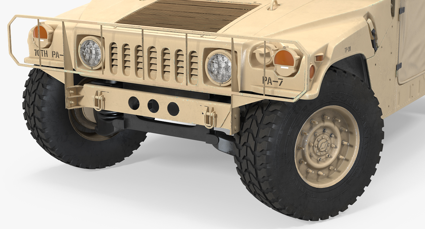 Military Cargo Troop Carrier HMMWV m1038 Desert 3D