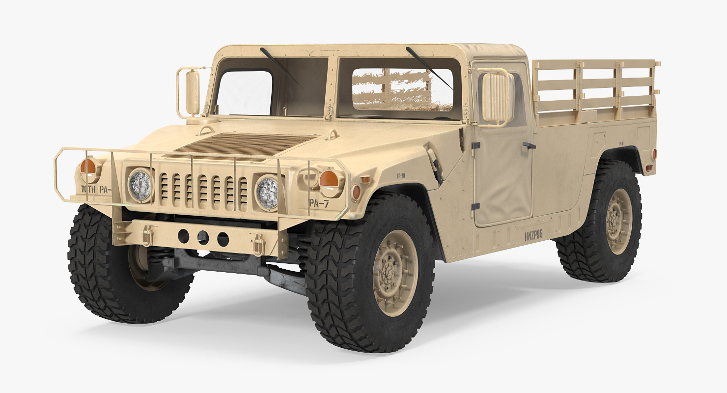 Military Cargo Troop Carrier HMMWV m1038 Desert 3D