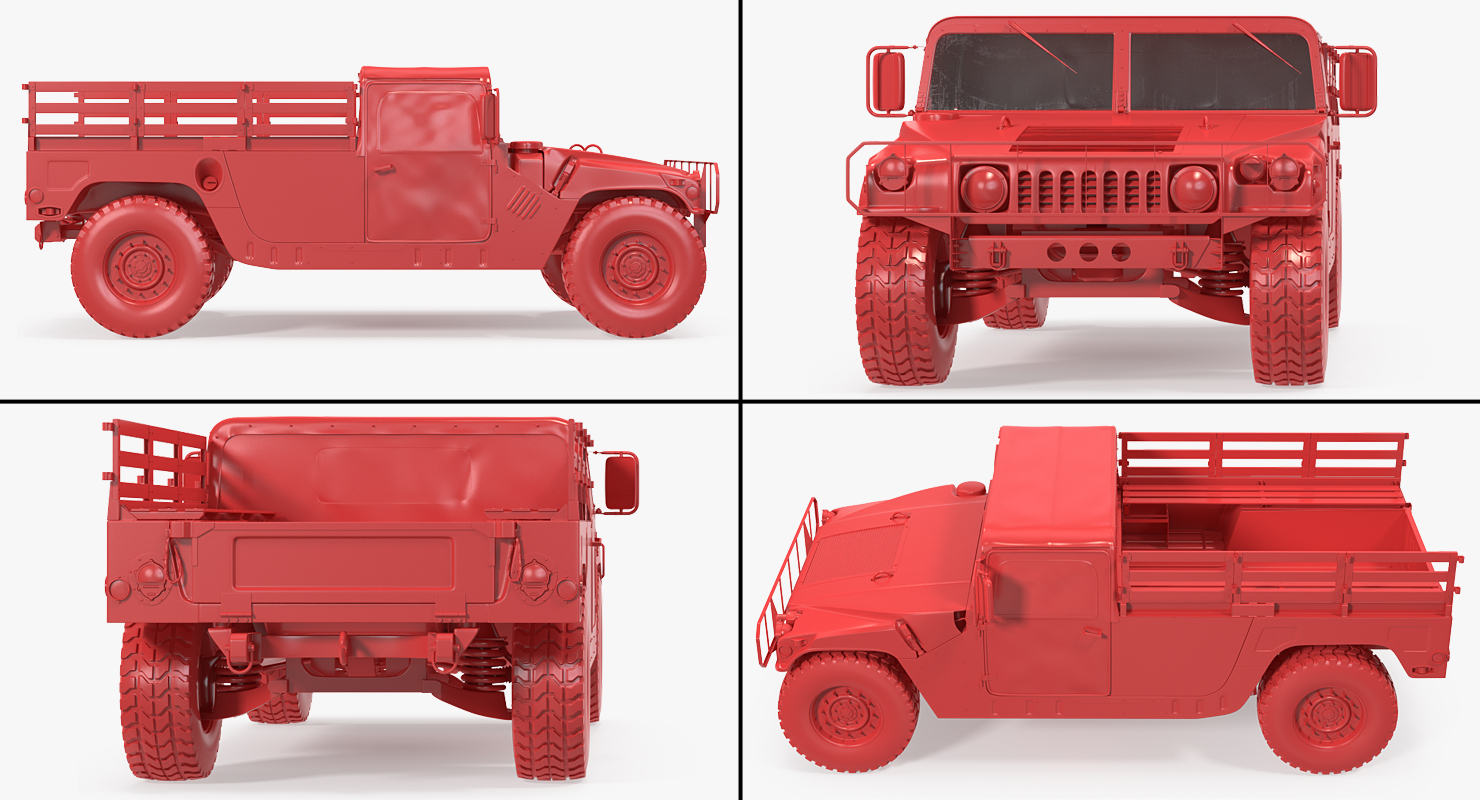 Military Cargo Troop Carrier HMMWV m1038 Desert 3D