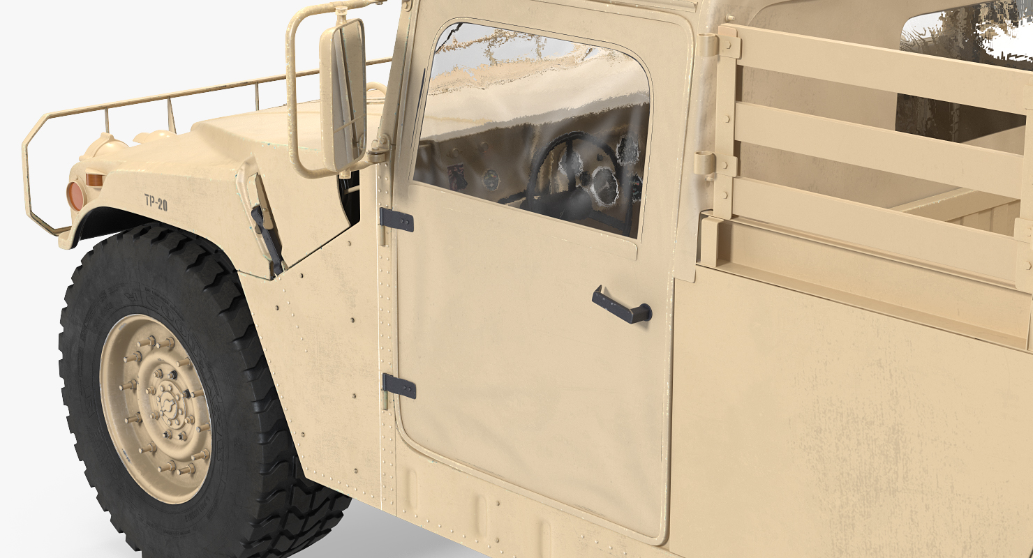 Military Cargo Troop Carrier HMMWV m1038 Desert 3D