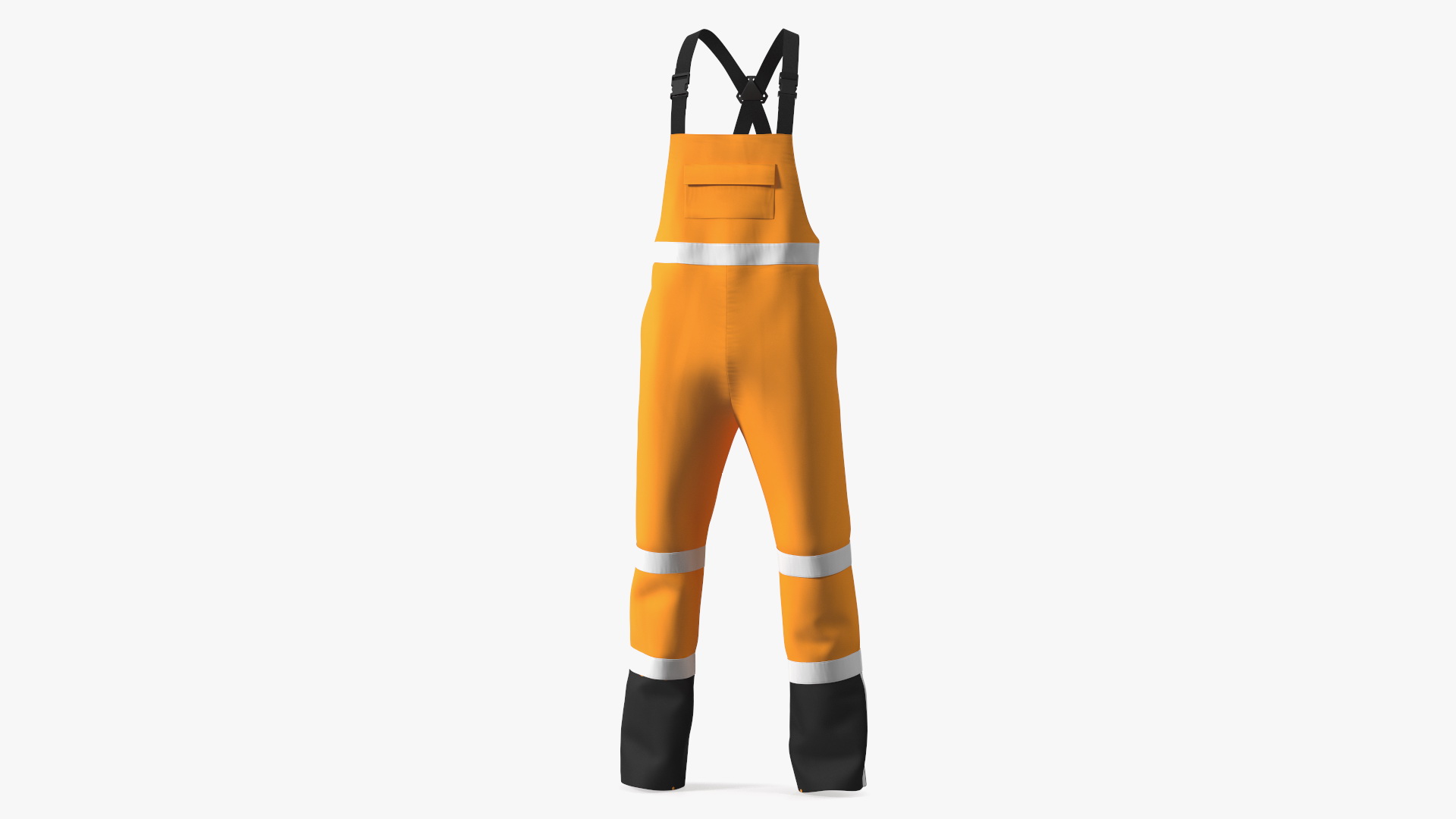 High Visibility Rain Overalls 3D model