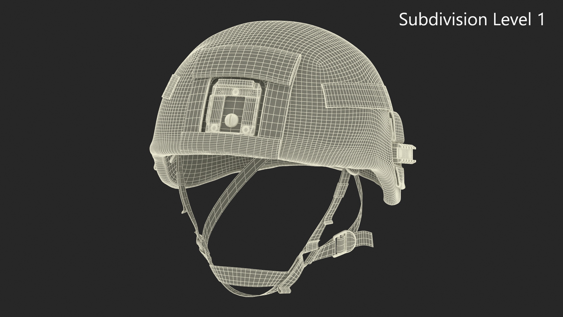 3D model Helmet Black Ratnik Grass Case