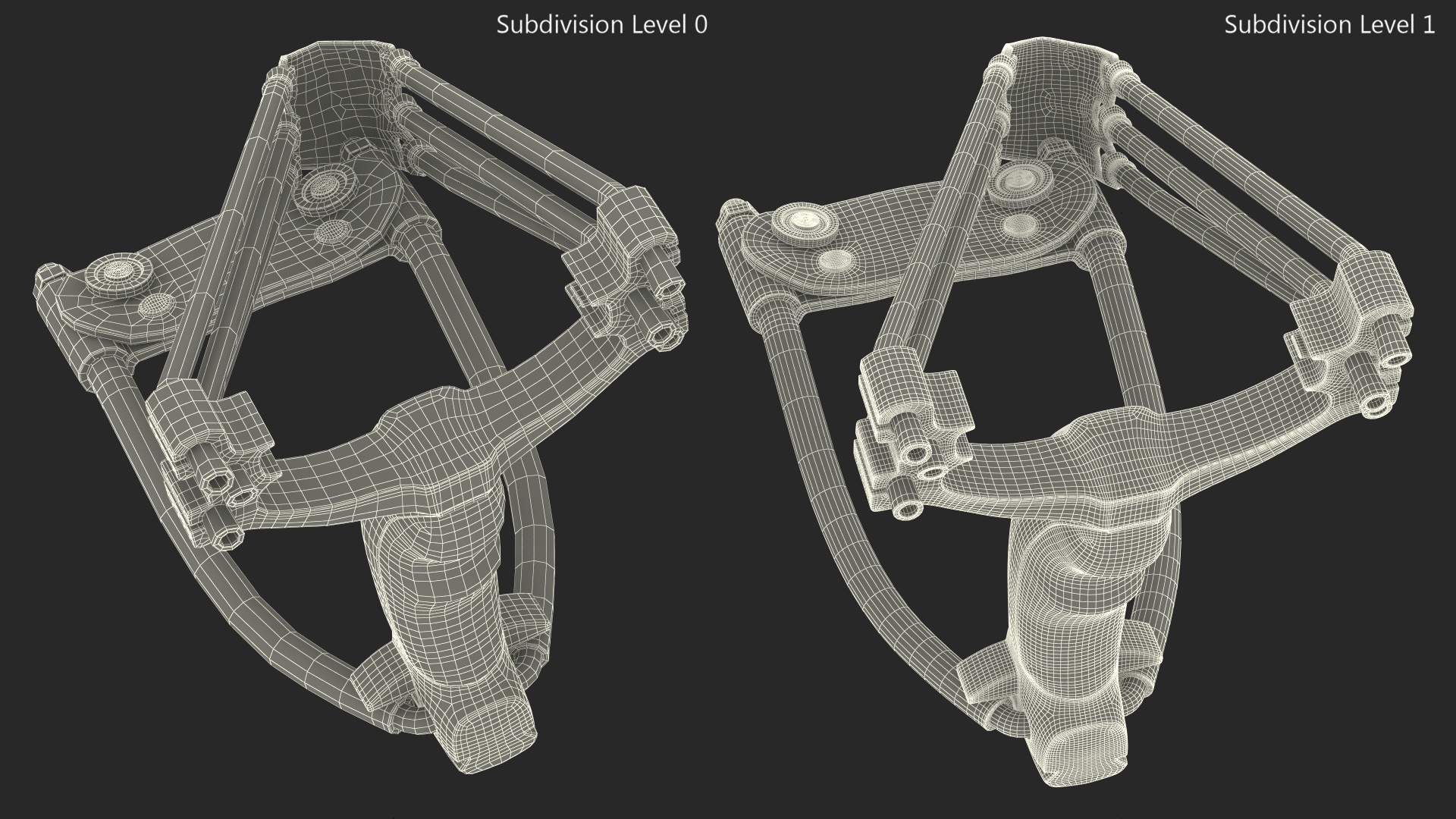 3D Black Folding Wrist Slingshot Catapult with Lock model