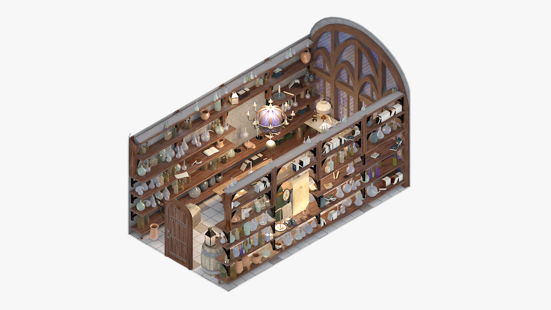 3D Alchemist in Laboratory model