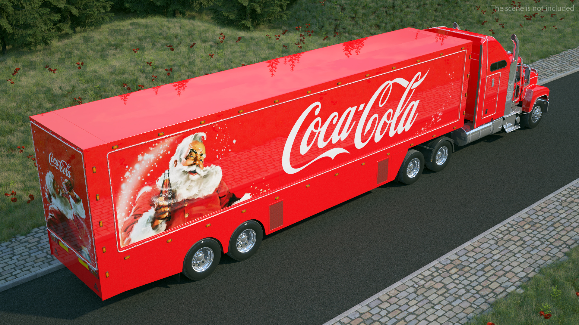 Coca Cola Christmas Truck Rigged 3D