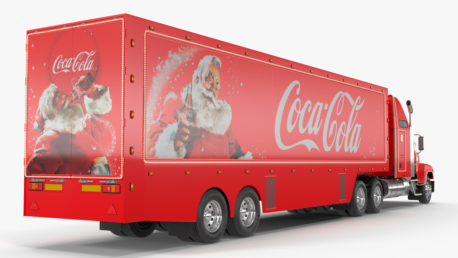 Coca Cola Christmas Truck Rigged 3D