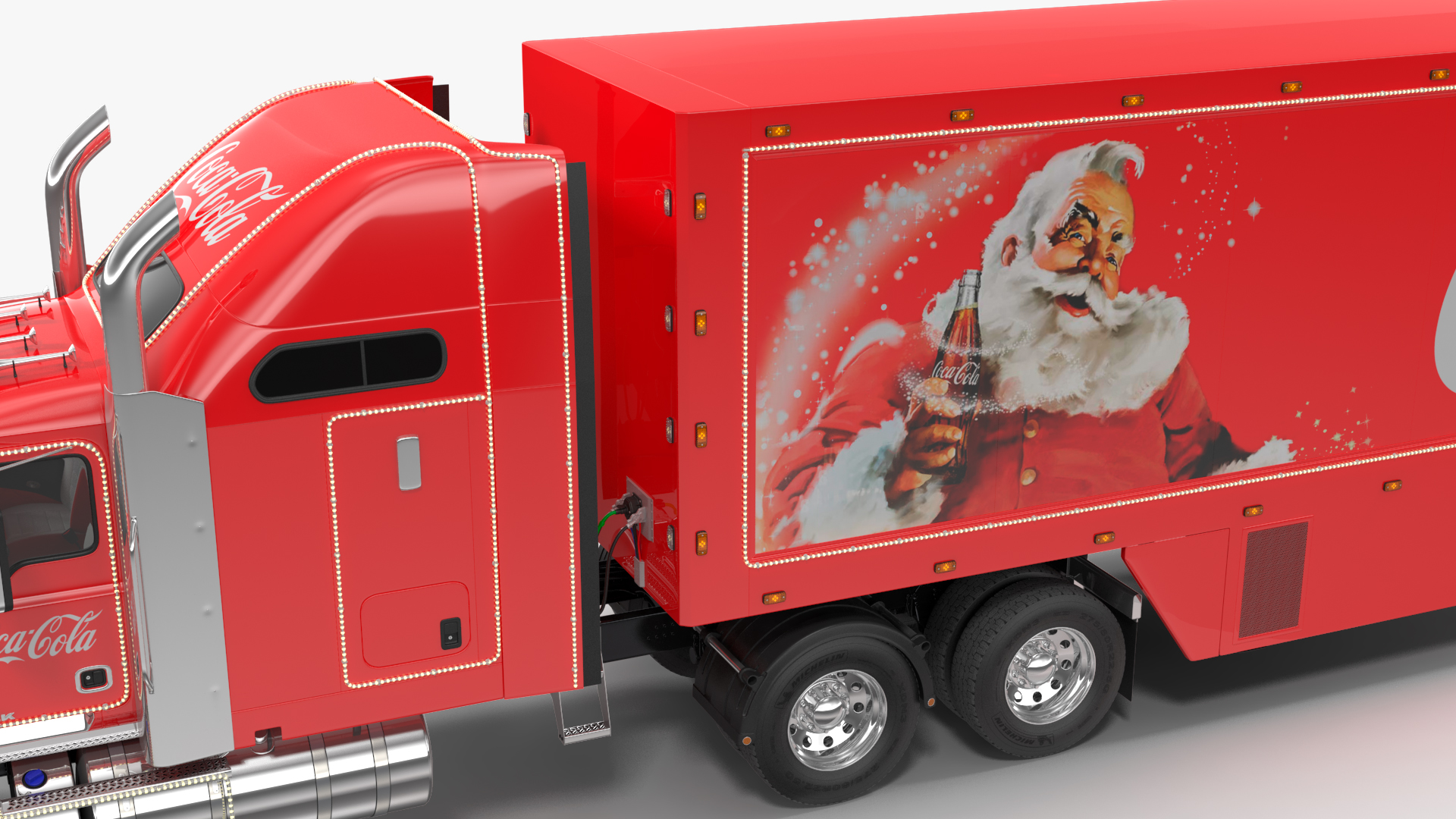 Coca Cola Christmas Truck Rigged 3D