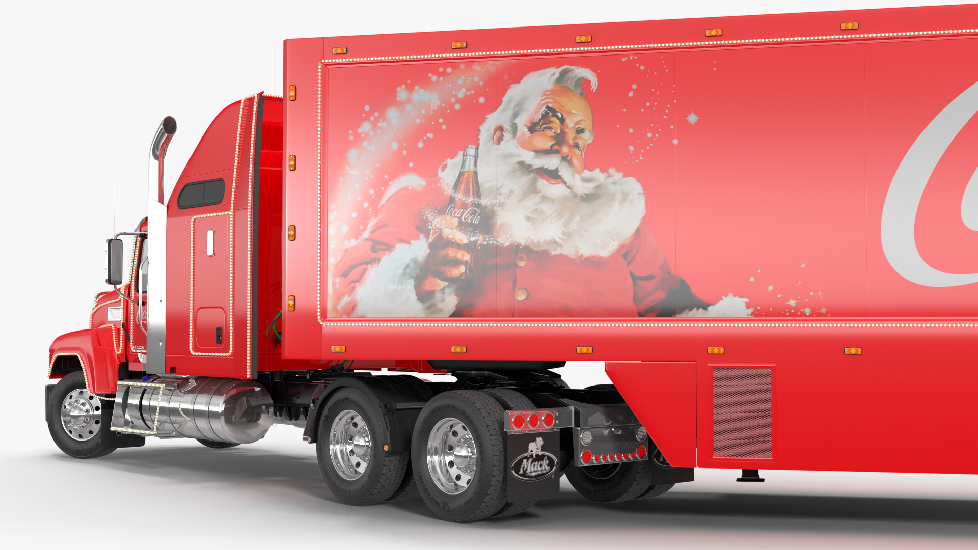 Coca Cola Christmas Truck Rigged 3D