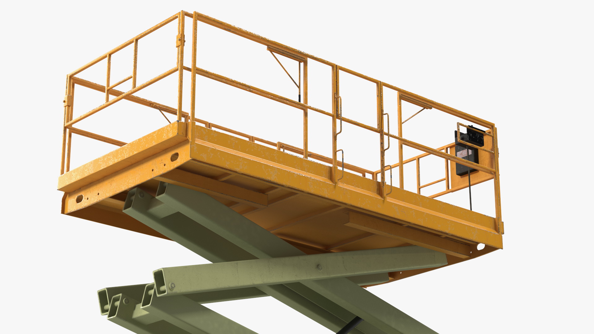 Industrial Scissor Lift Platform 3D