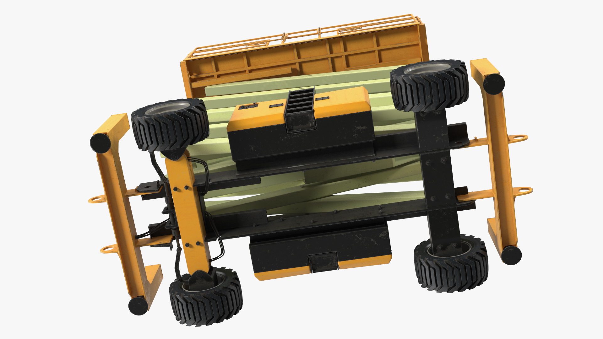 Industrial Scissor Lift Platform 3D