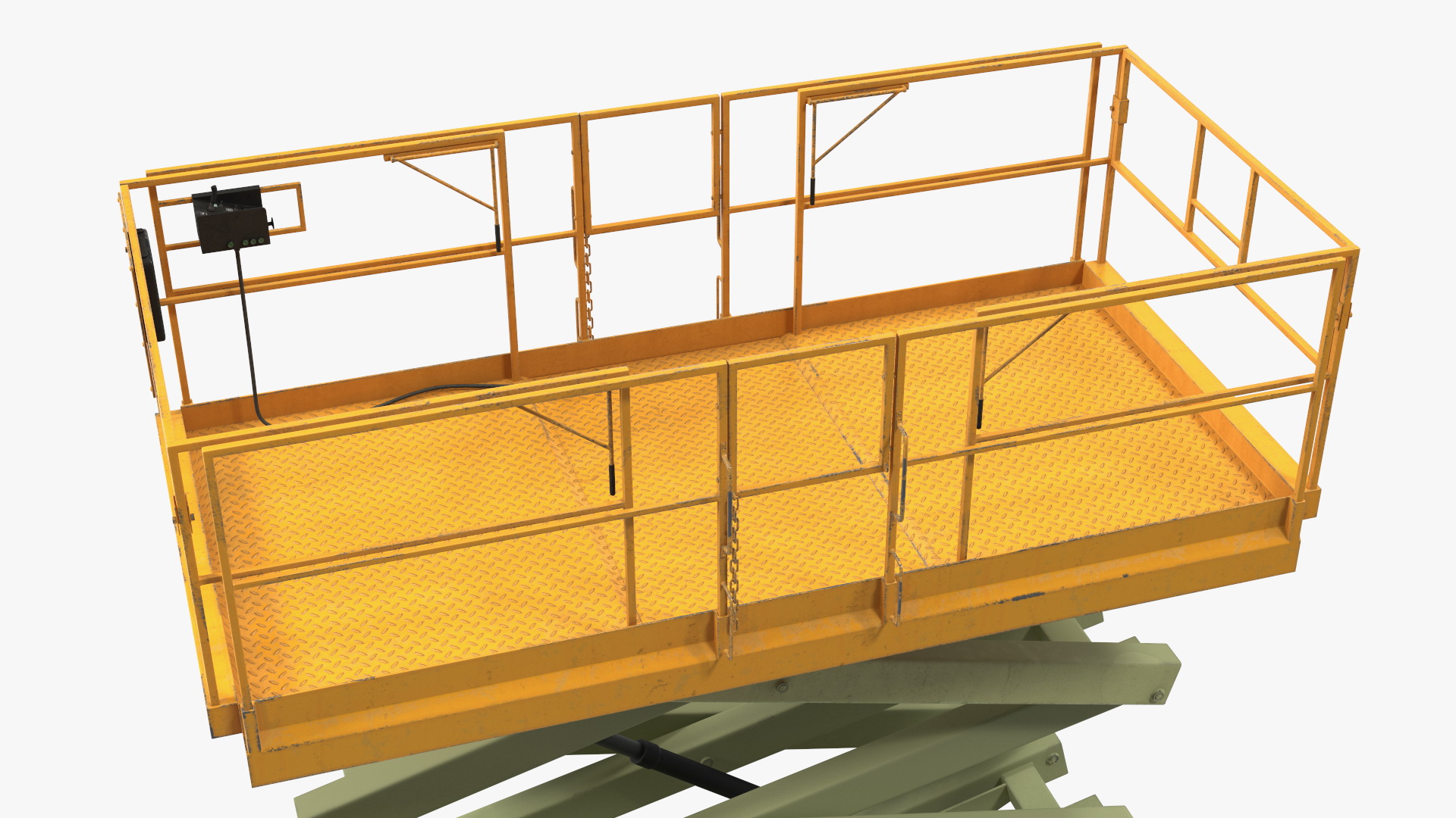 Industrial Scissor Lift Platform 3D