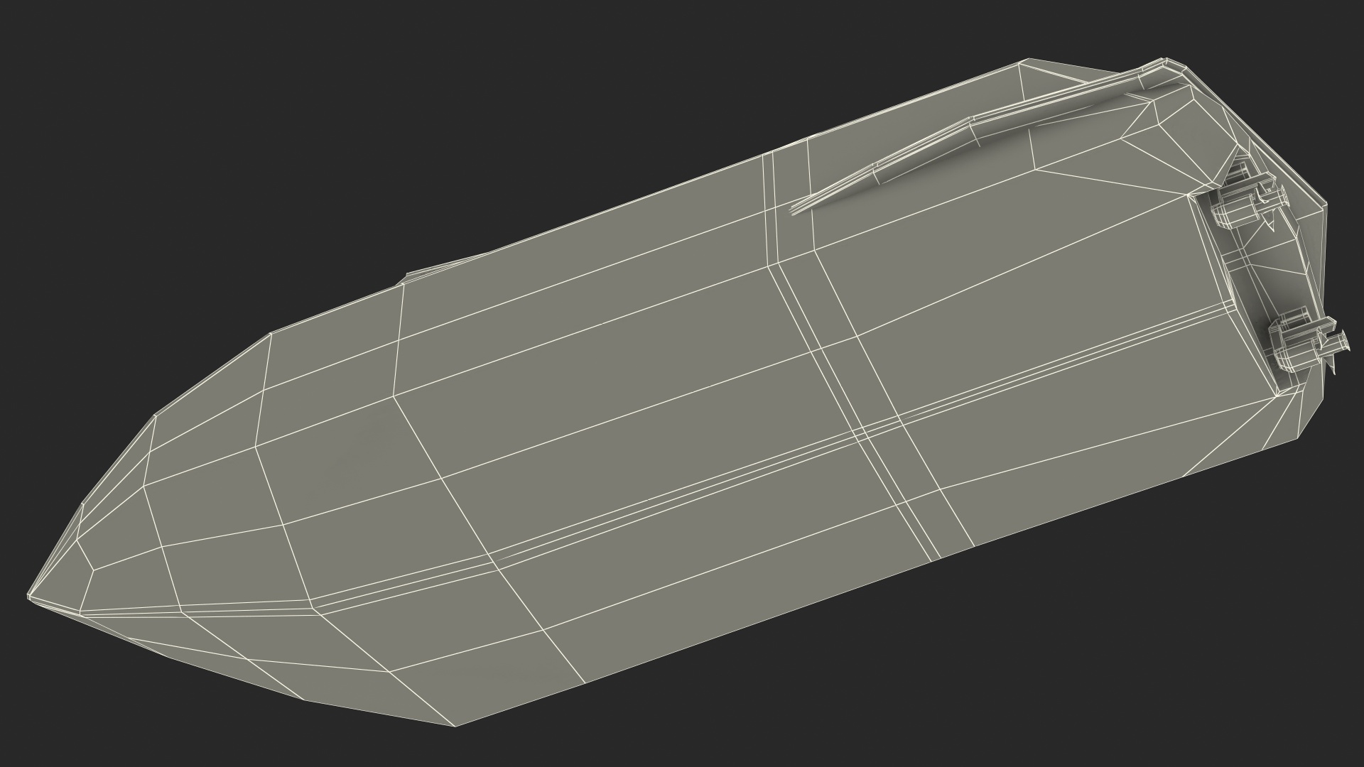 3D model Small Motorboat