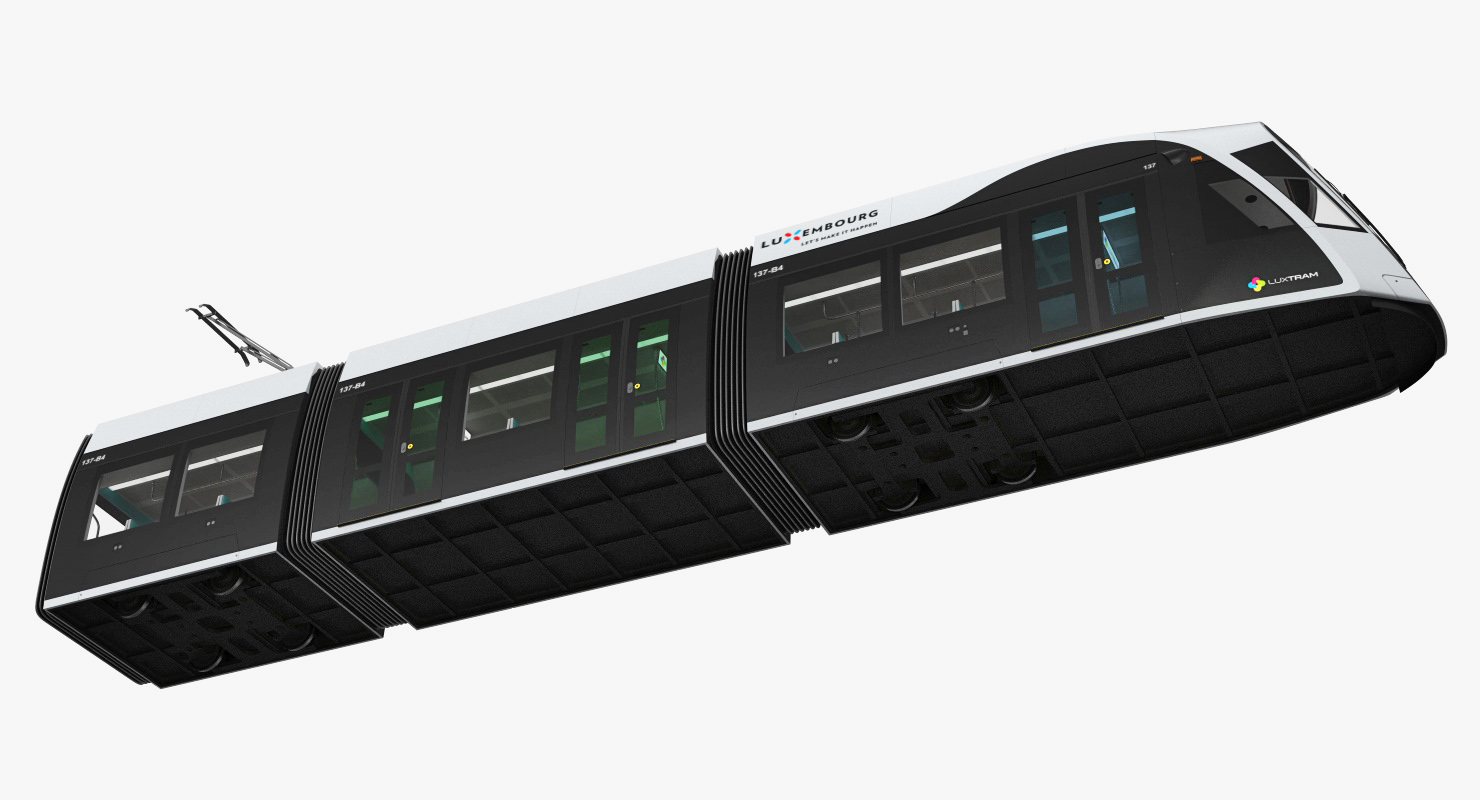 3D Luxembourg Tram Urbos